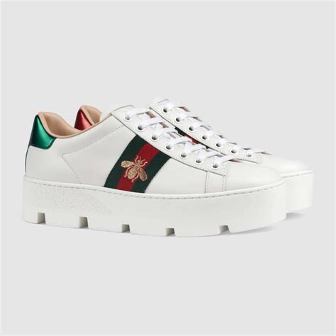 platform gucci ace|Gucci ace shoes customer service.